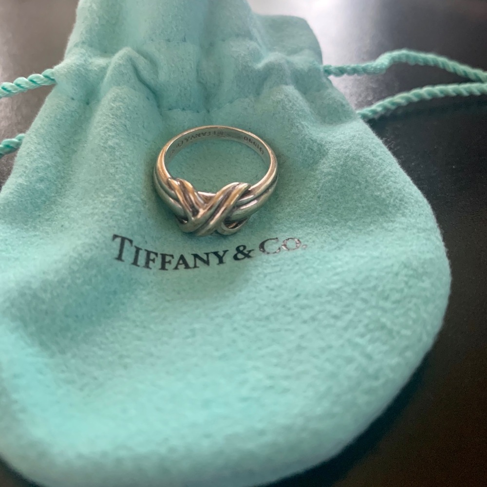Tiffany Sterling Signature X Ring - Size 6.5 ❤️